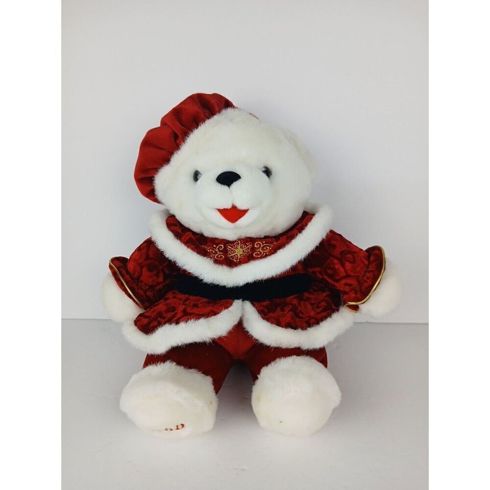 TB Trading Christmas Teddy Bear Holiday Plush Soft Toy Stuffed Animal 14"